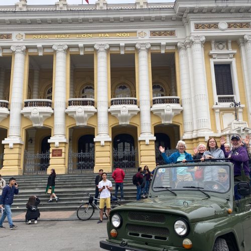 HANOI HISTORICAL SITES BY RUSSIAN JEEP