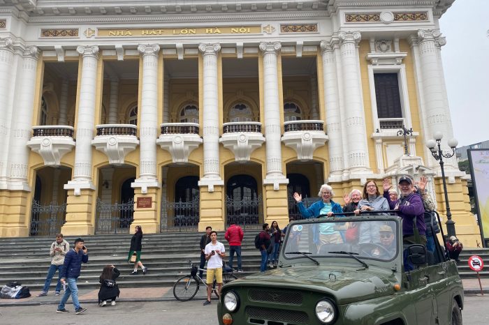 HANOI HISTORICAL SITES BY RUSSIAN JEEP